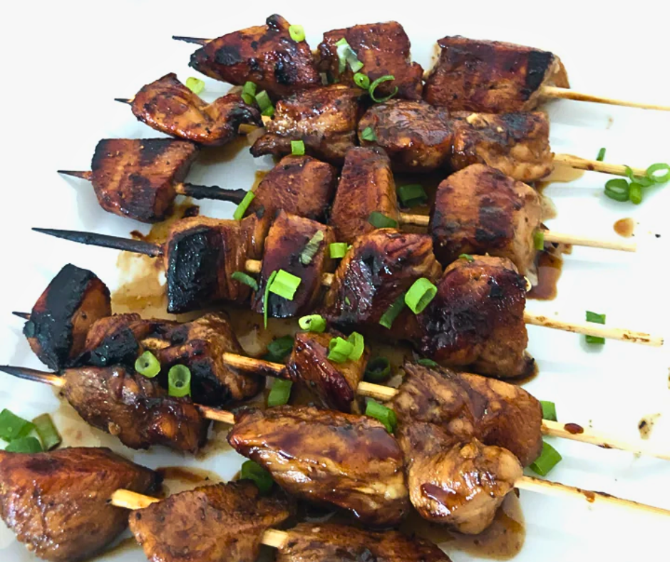 Balsamic Glazed Chicken Skewers