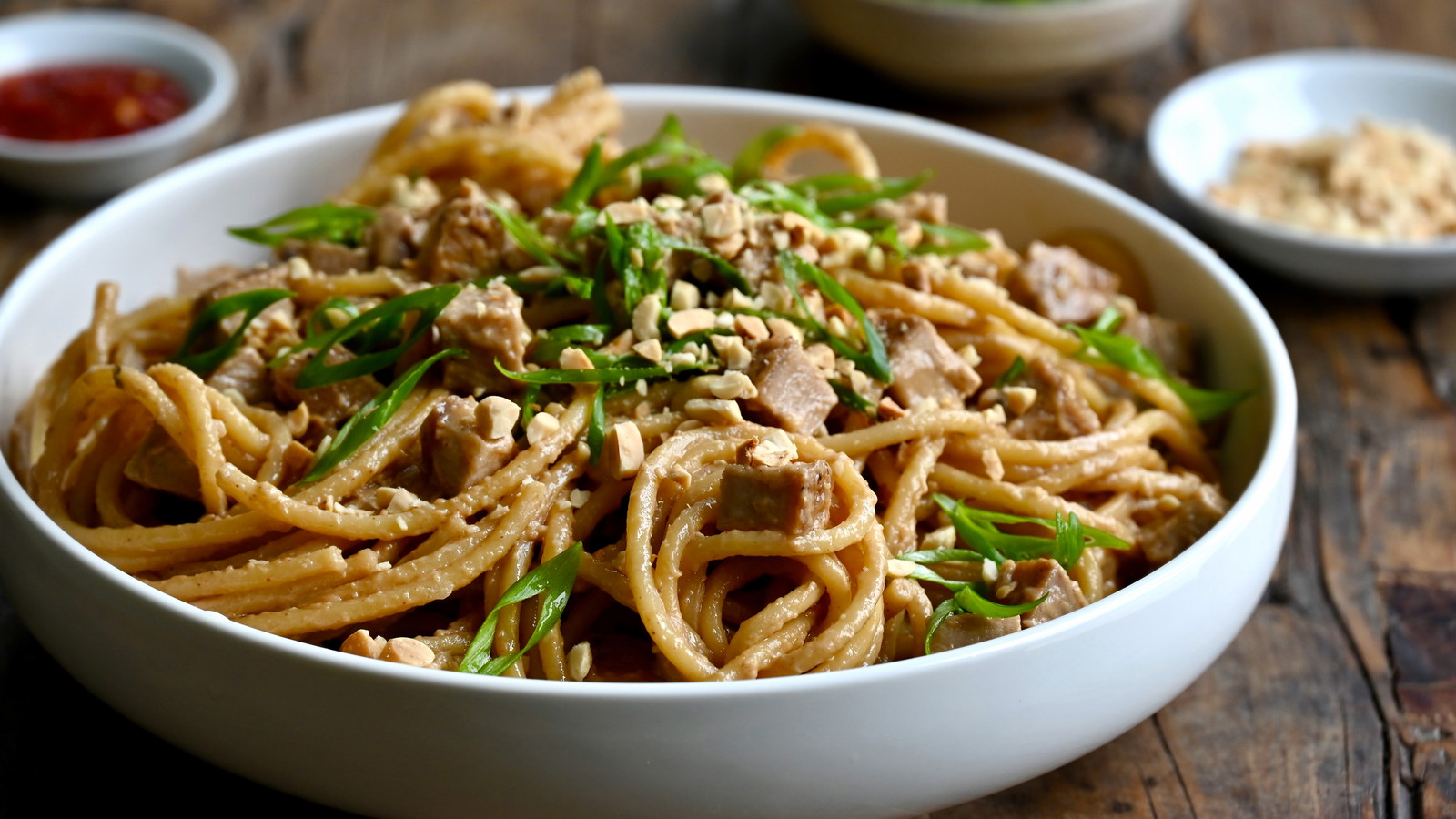 30-minute Peanut Noodles with Kurobuta Pork