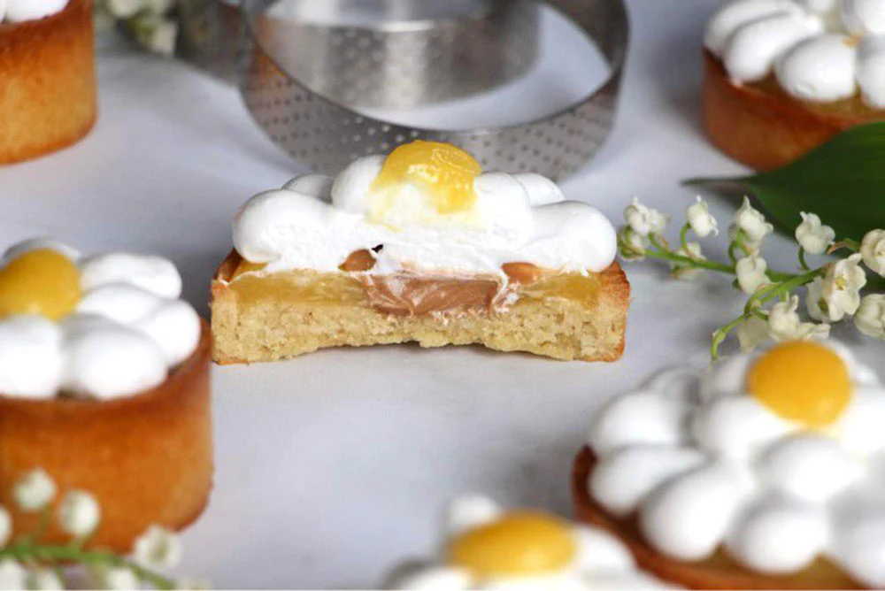 Tartaletas de praliné y limón
