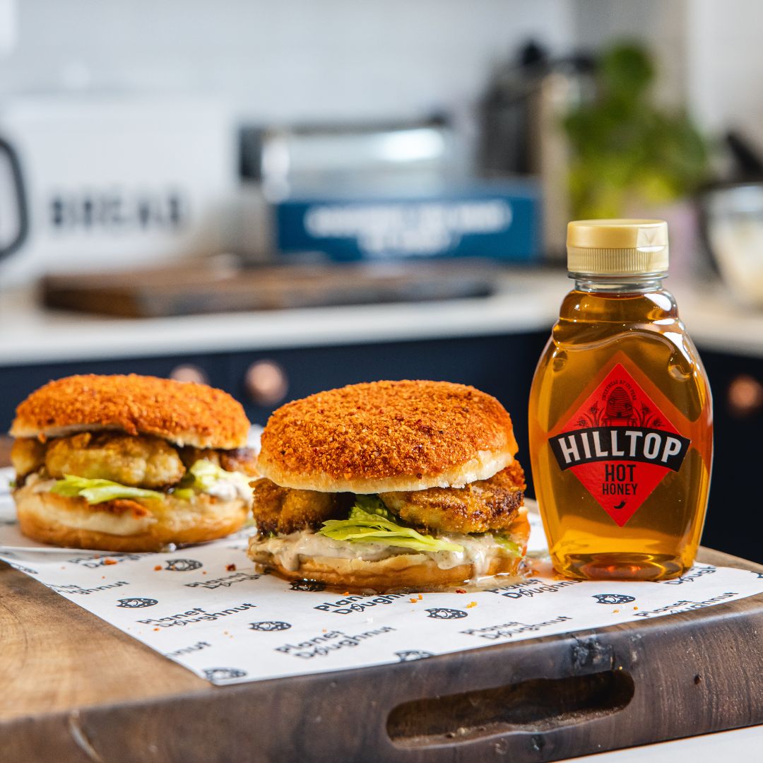 Cauliflower & Hot Honey Burger