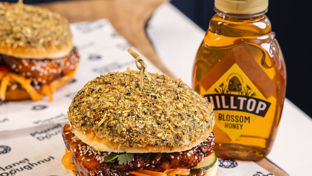 Image of Tofu Burger with Blossom Honey