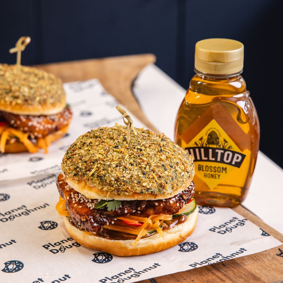 Tofu Burger with Blossom Honey
