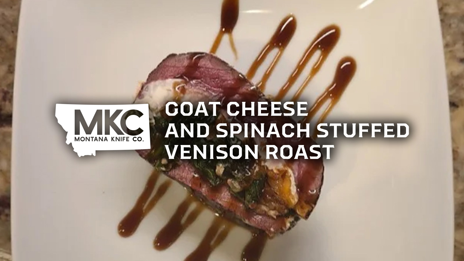 Image of Goat Cheese and Spinach Stuffed Venison Roast