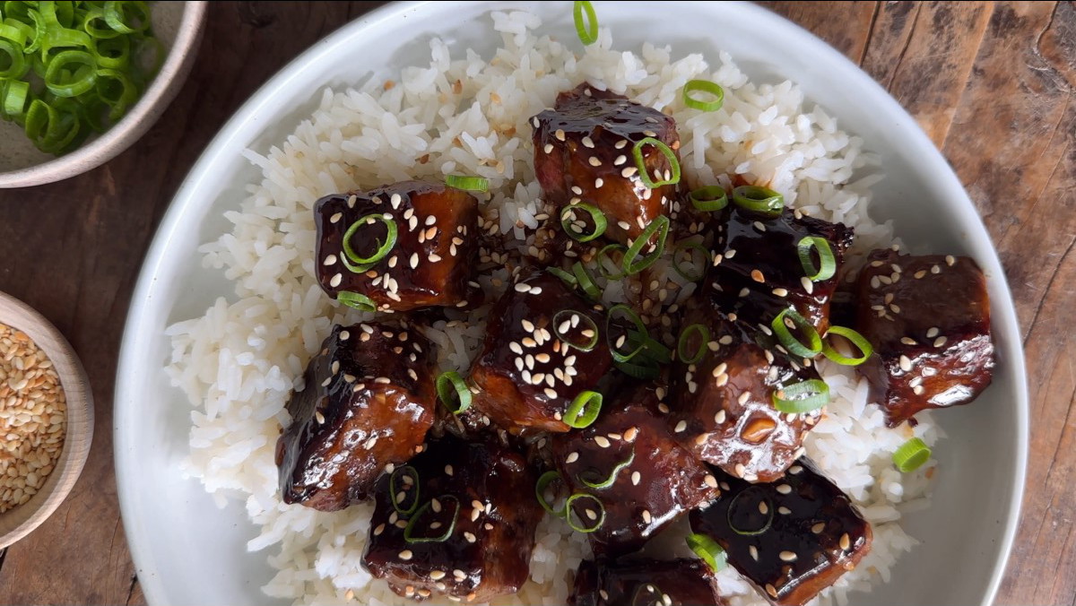 Image of Honey Garlic Steak Bites