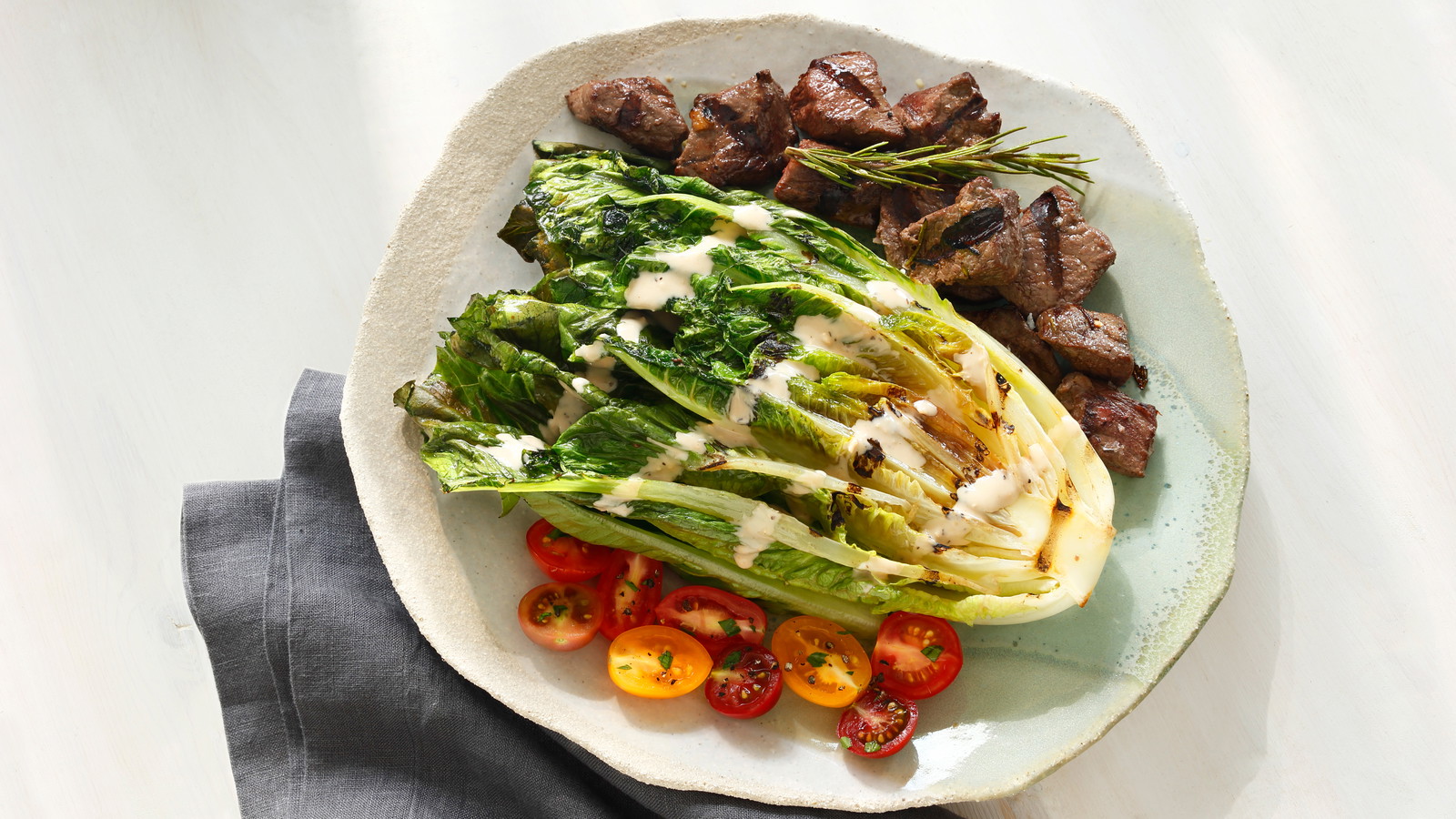 Image of Grilled Romaine Beef Salad