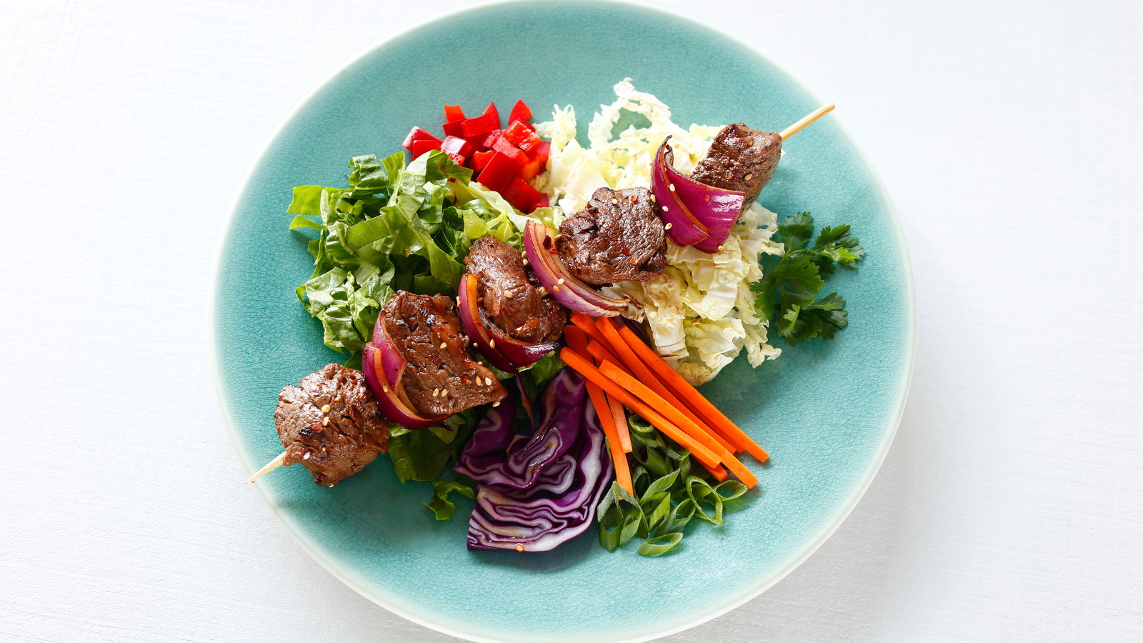 Image of Beef Teriyaki Skewer Salad