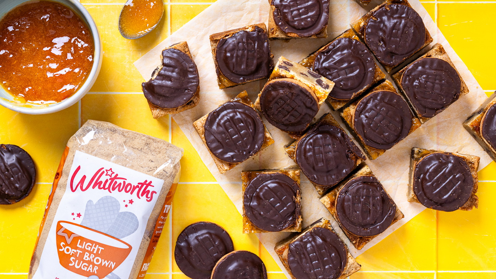 Image of Jaffa Cake Blondies