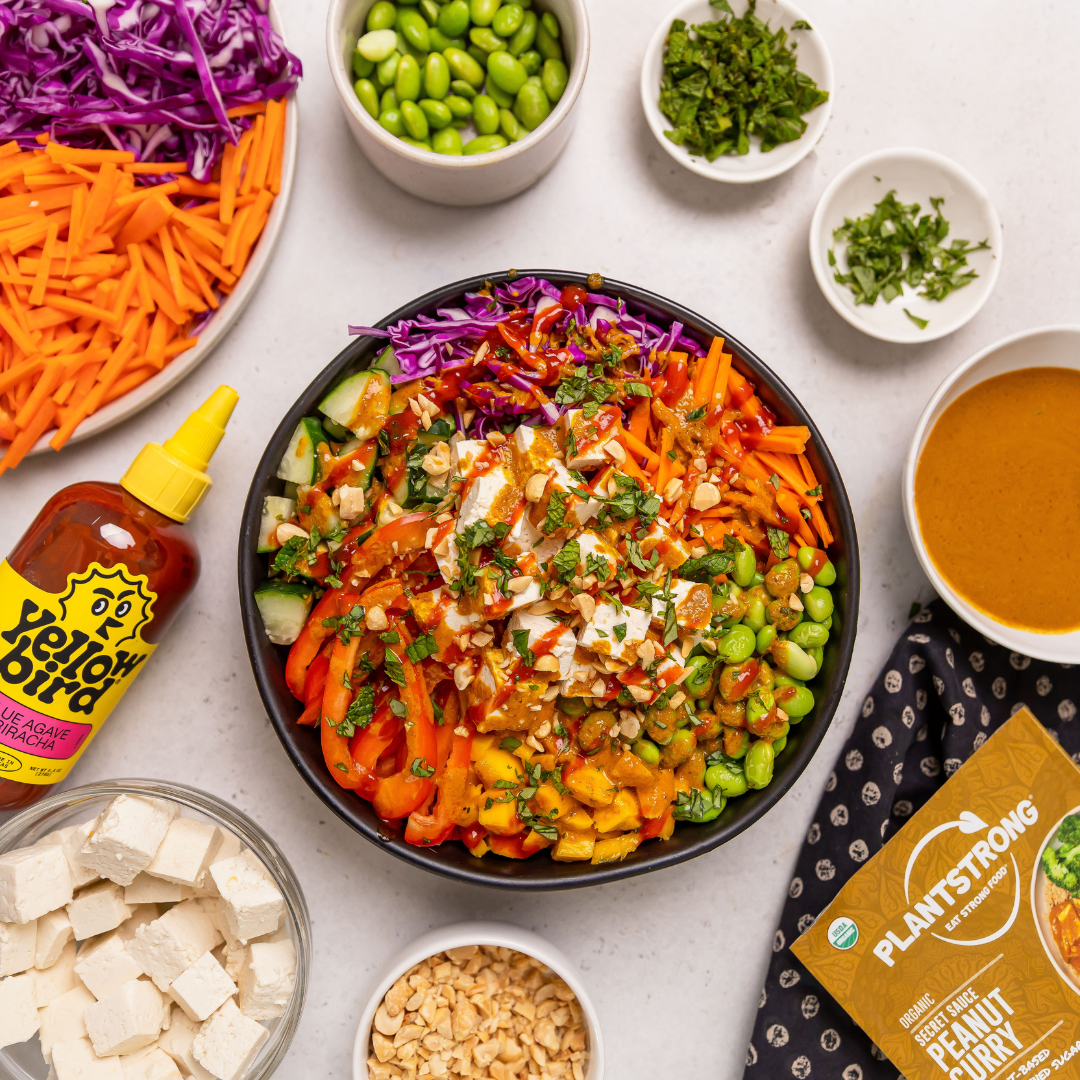 Deconstructed Thai Spring Roll Salad