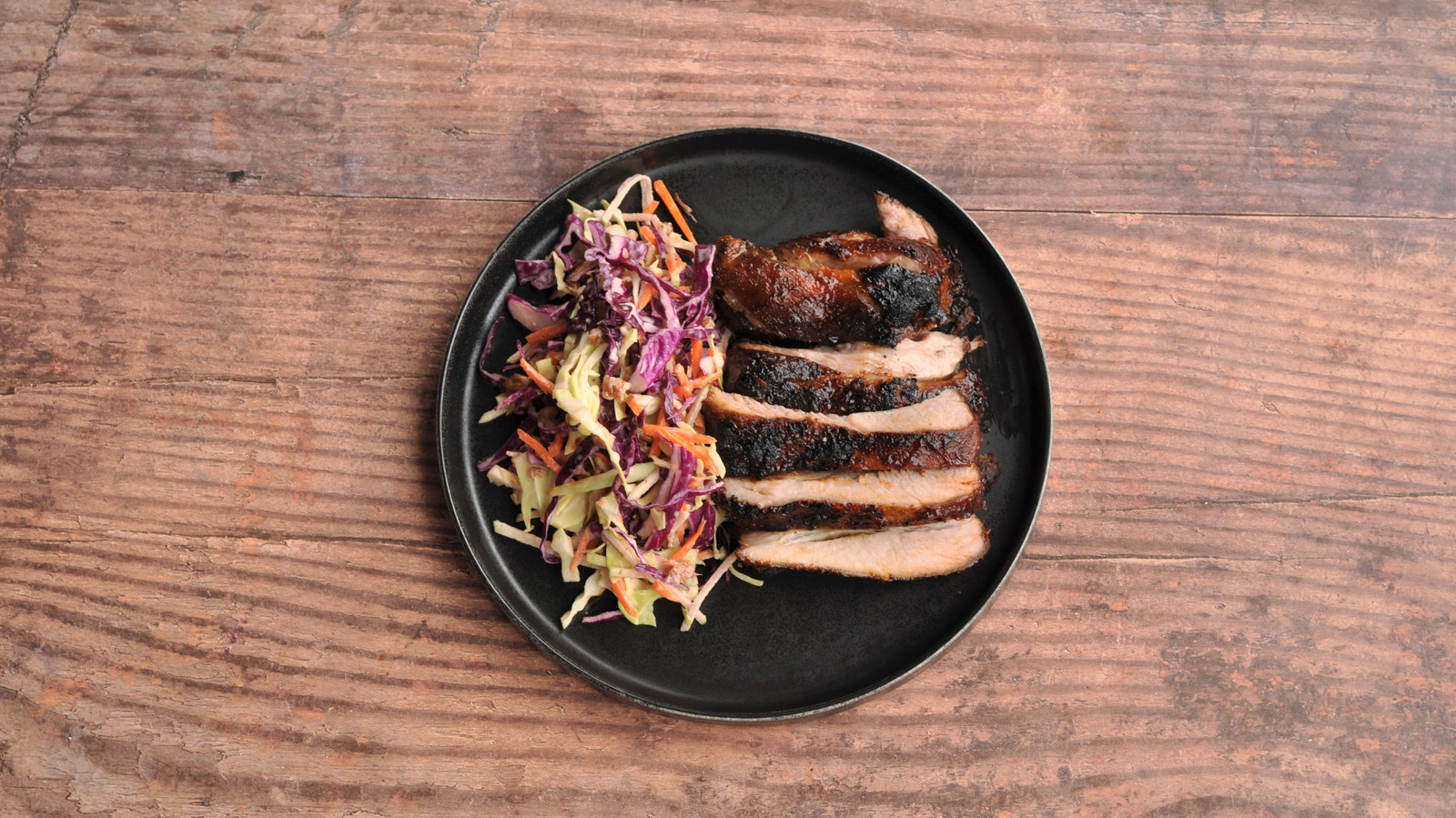 Image of Slow Cooker BBQ Pork Short Ribs with Green Apple and Toasted Pecan Slaw