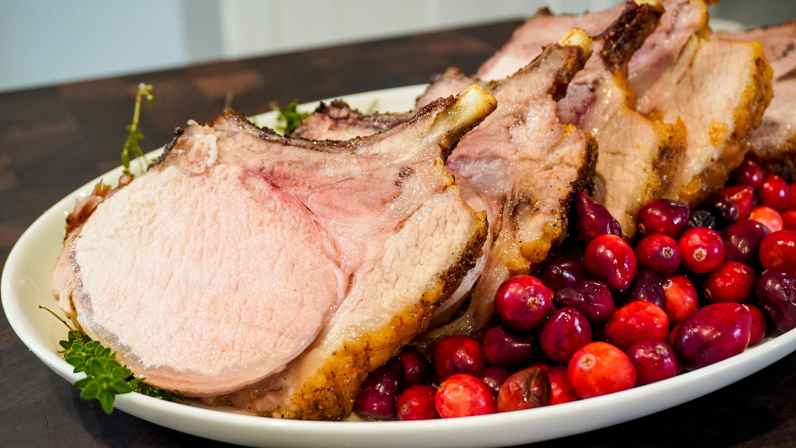 Image of Rack of Pork with Cranberry Gastrique