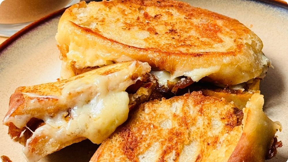 Image of Grilled Cheese Sandwich with Sweet & Spicy Seeni Sambol