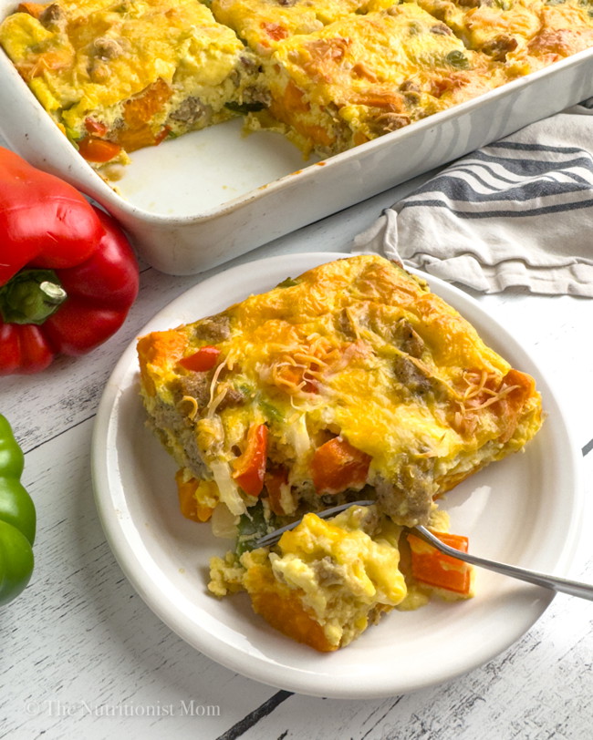 Image of Healthy Egg & Sausage Casserole (Dairy Free)