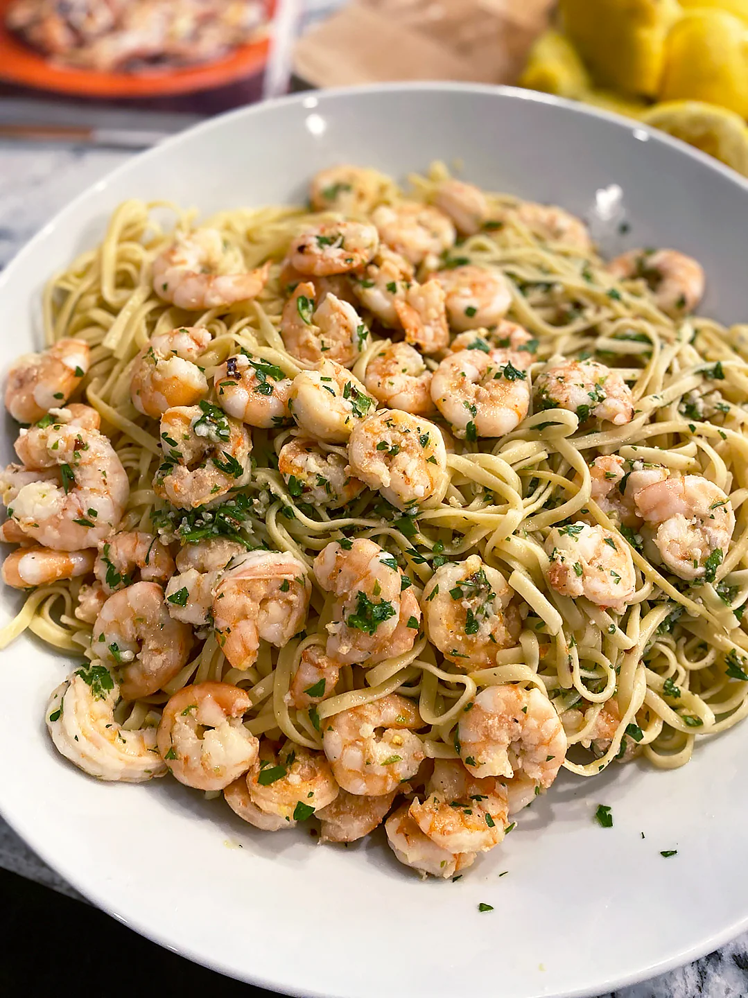 Image of Ina Garten's Linguine with Shrimp Scampi