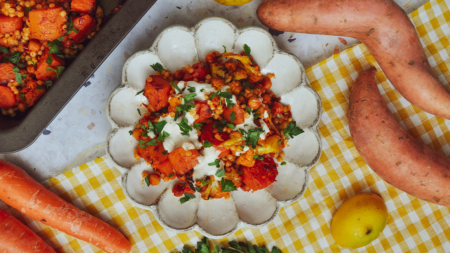Harissa Roasted Vegetable Cous Cous-image