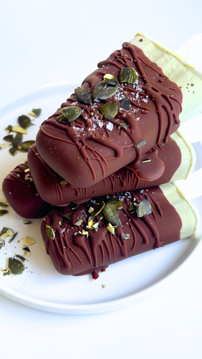 Image of Pumpkin seed ice cream bars 