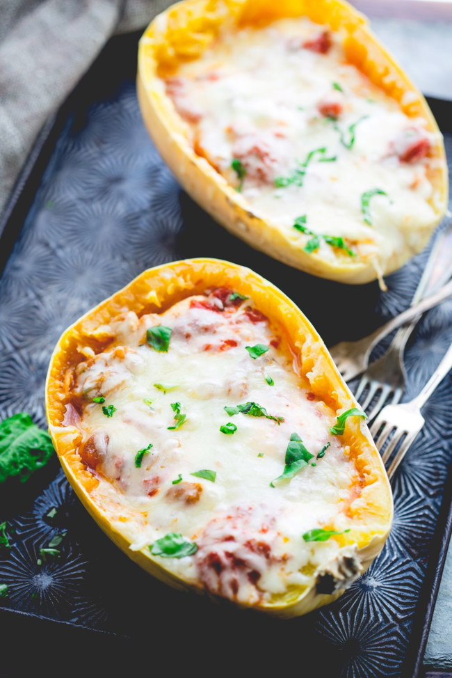 Image of Cheesy Chicken Stuffed Spaghetti Squash