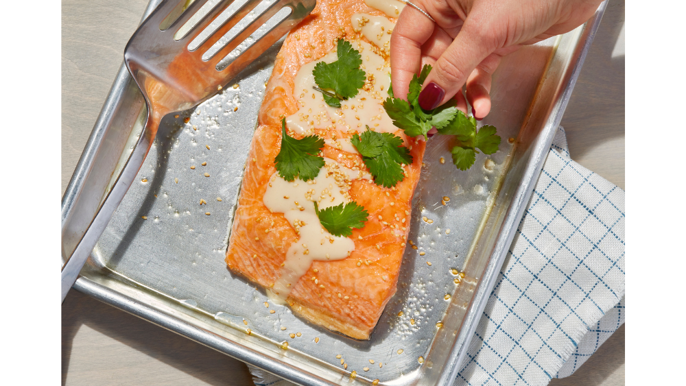 Image of Easy Roasted Salmon with Not Just Salad Dressing