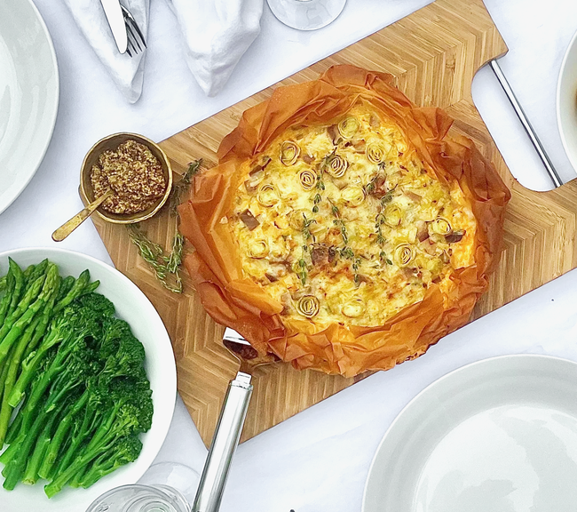 Image of Nitrate Free Ham and Leek Summer Tart