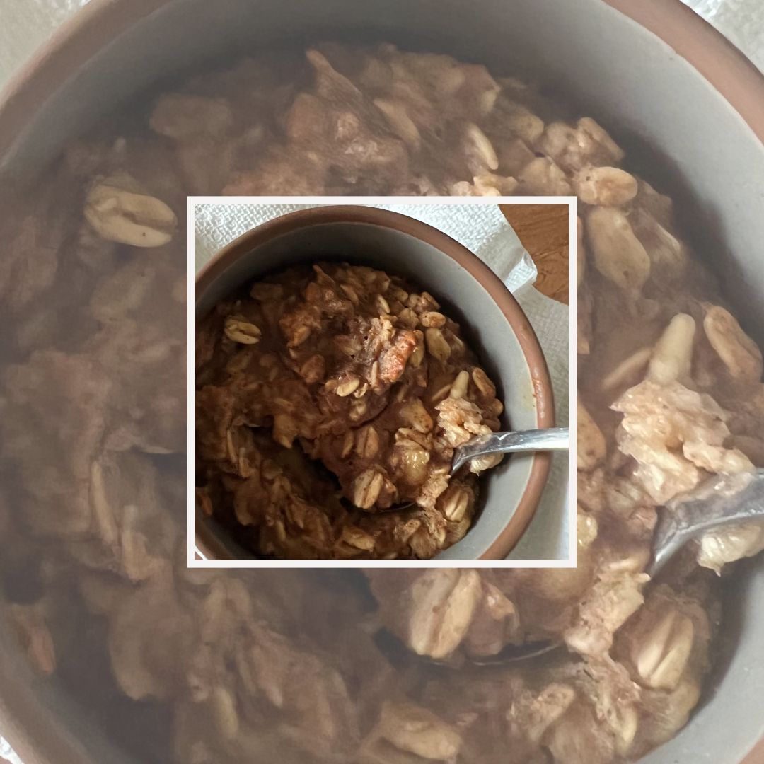 Baked Nutter Butter Breakfast Bowl