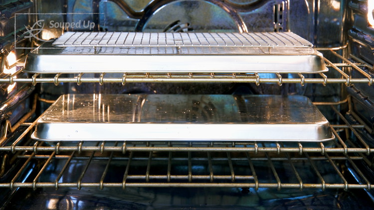 Image of Dry the baking trays and rack in a 300F oven for 10 minutes. If you are using the plastic draining basket sets, do not put them in the oven. You can only air dry them. Once done, take the trays...