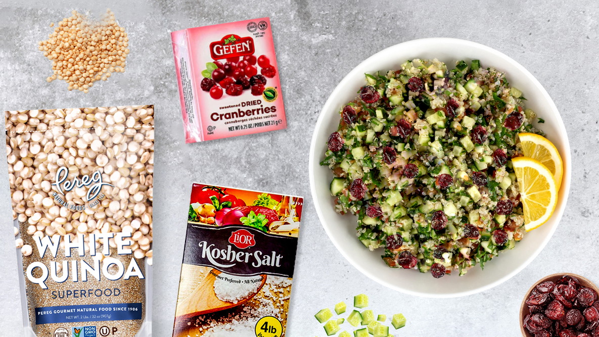 Image of Refreshing Quinoa Salad with Cranberries and Cucumber