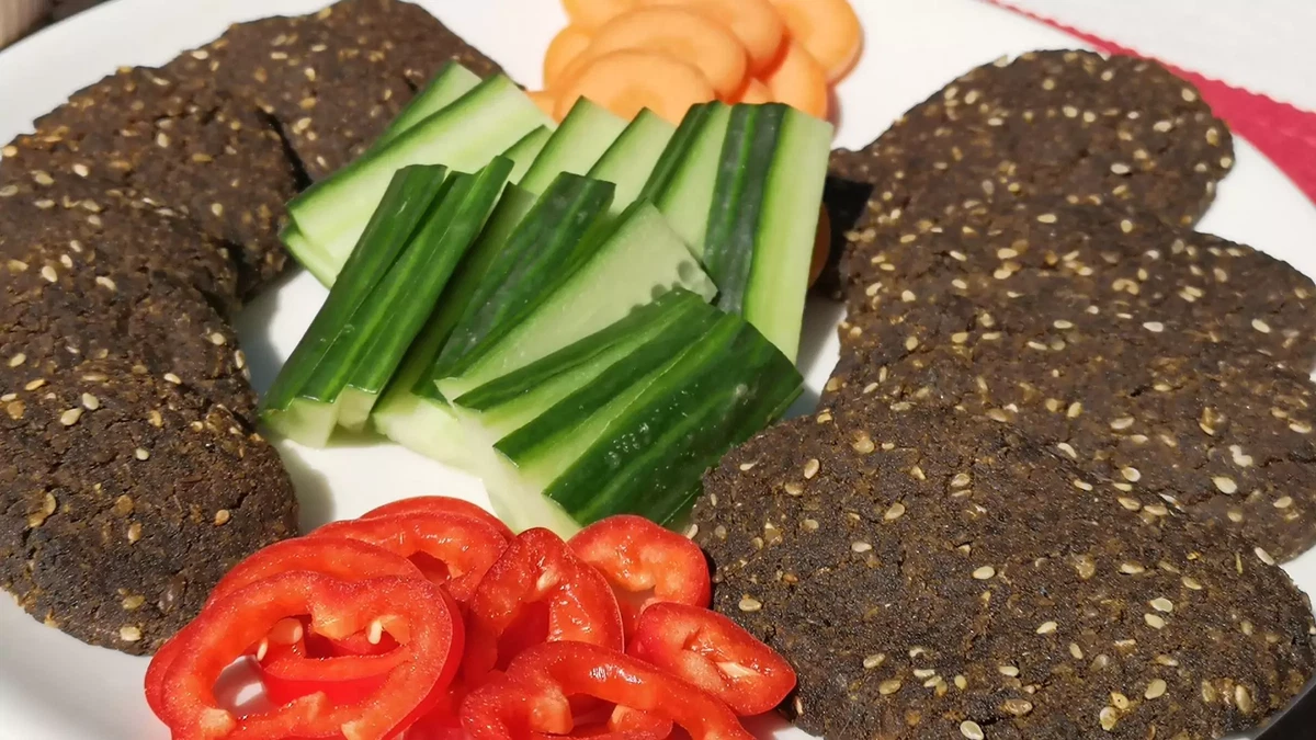Baked falafel patties