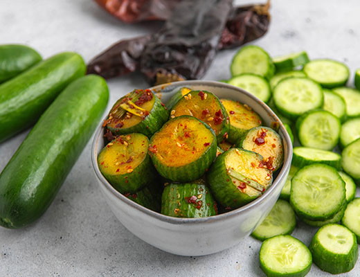 Image of Hatch Pepper Korean Style Cucumber Banchan Side Dish