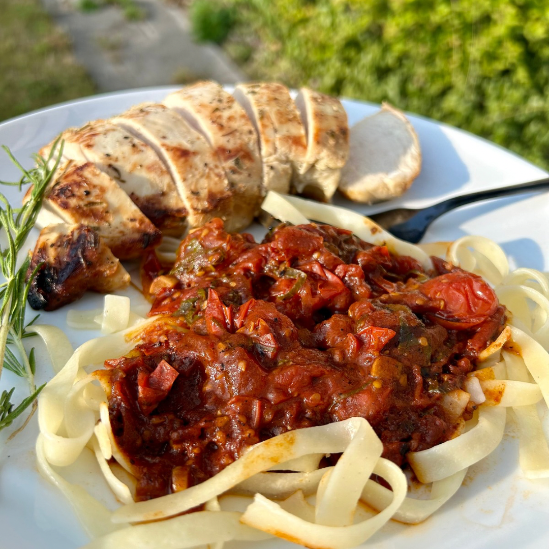 Quick Cherry Tomato Sauce