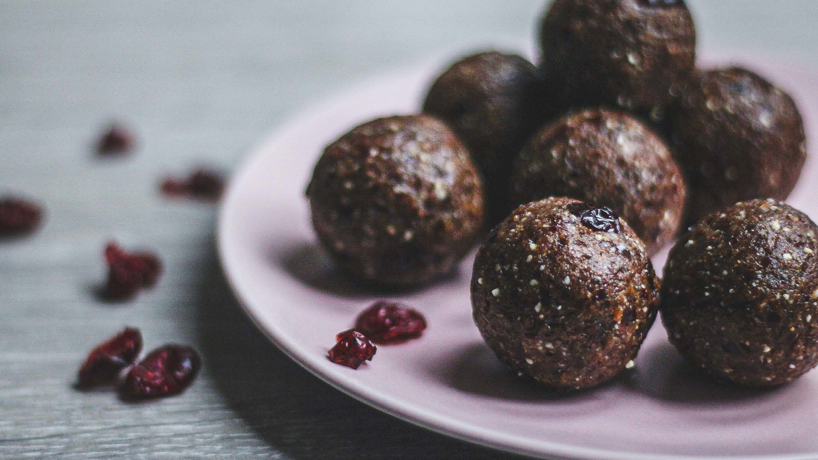 Image of Salted Cashew & Cranberry Bliss Balls