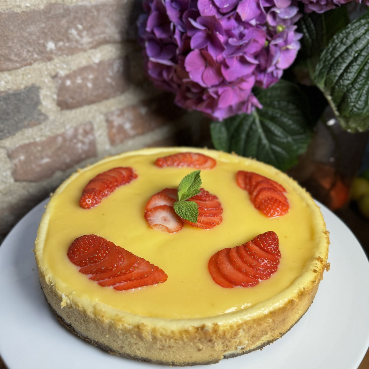 Lemon curd cheesecake