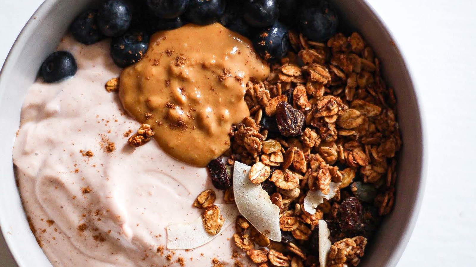 Image of Blueberry yoghurt granola bowl