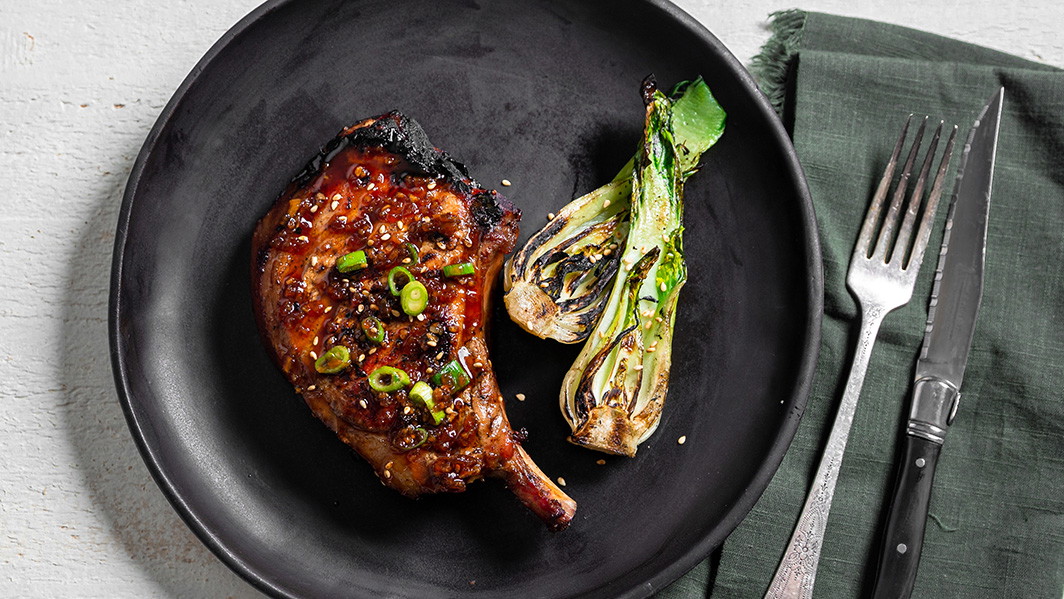 Ginger-Soy Kurobuta Pork Chops