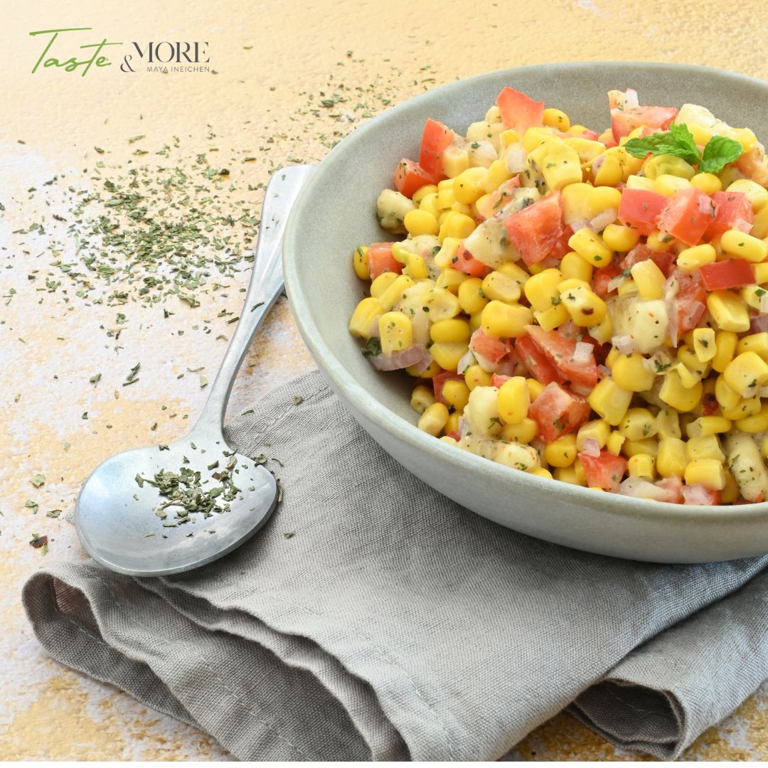 Pikanter Mais-Bananensalat, Sommersalat | Taste and More Gewürze