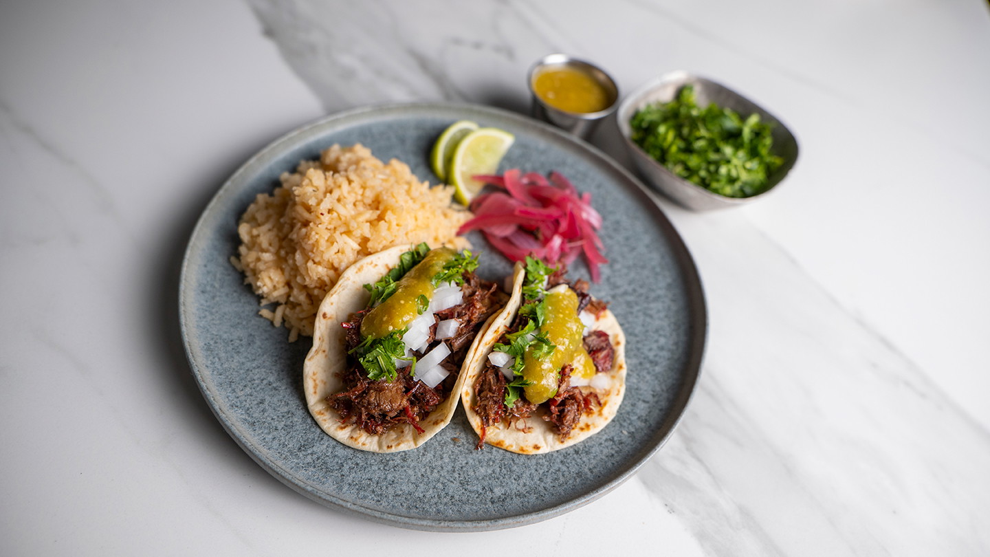 Image of Leftover Brisket Tacos with Salsa Verde & Pickled Onions