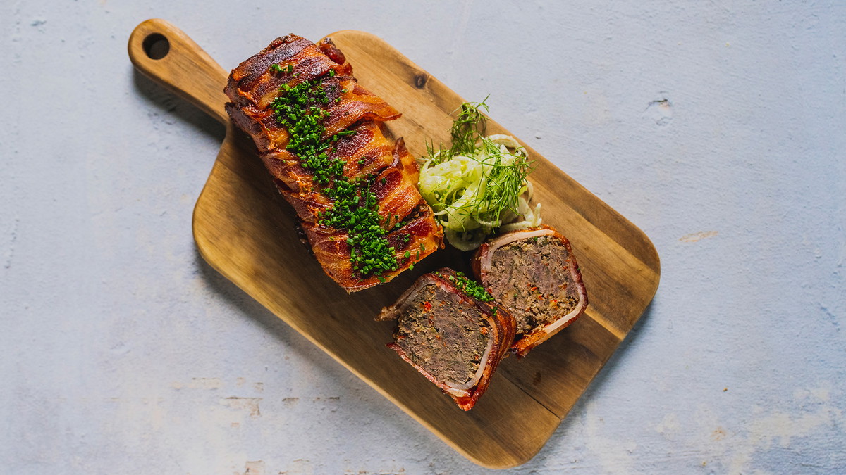 Bacon-Wrapped Meatloaf