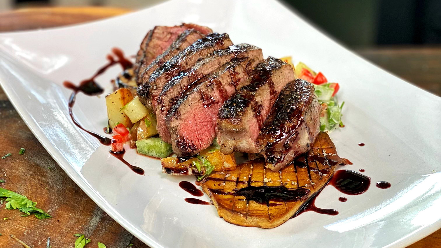 Image of Elevated Steak and Potatoes