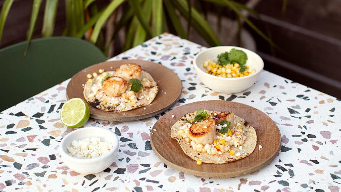 Image of Scallop and Corn Tacos