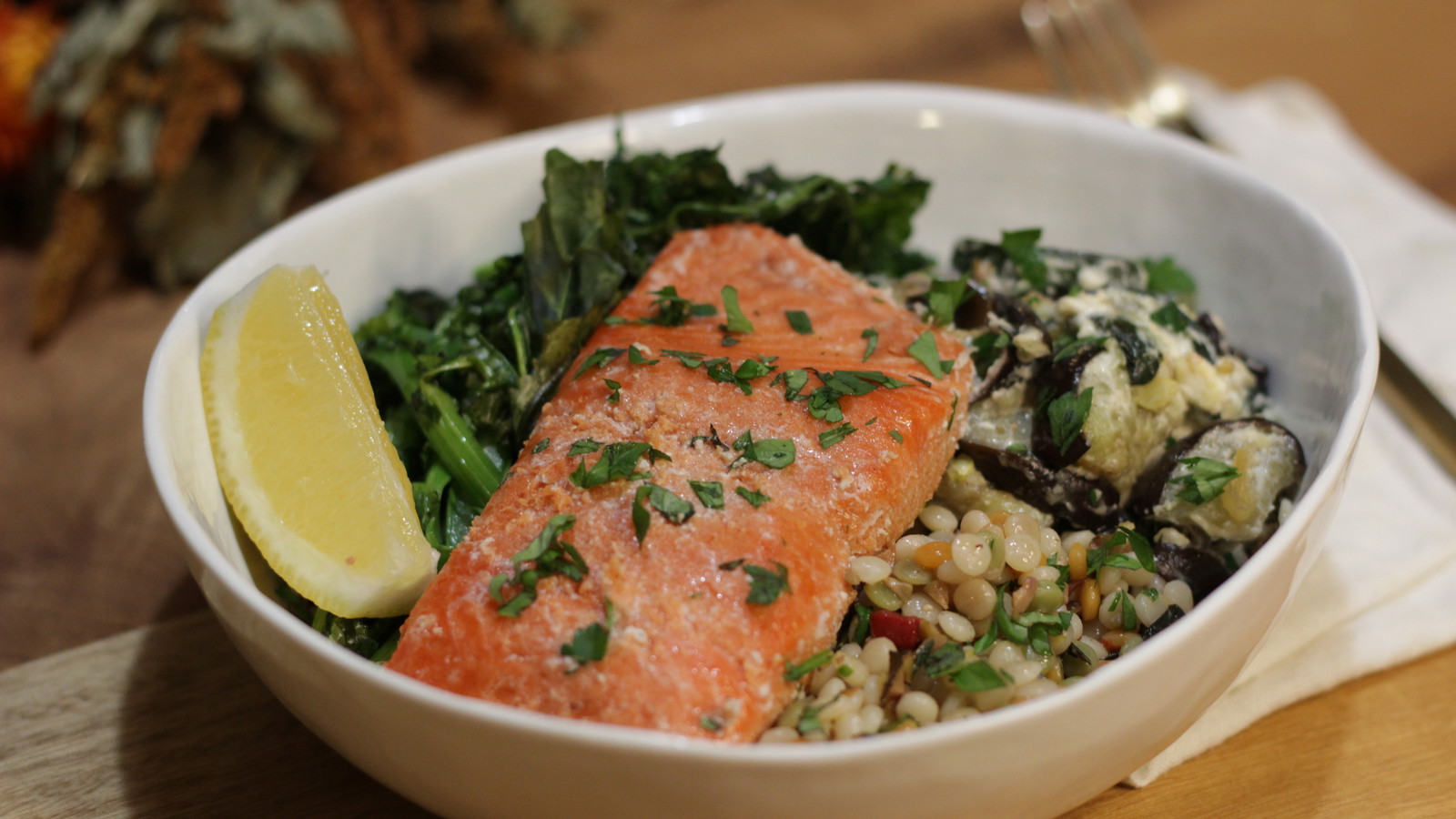 Mediterranean Salmon Bowl