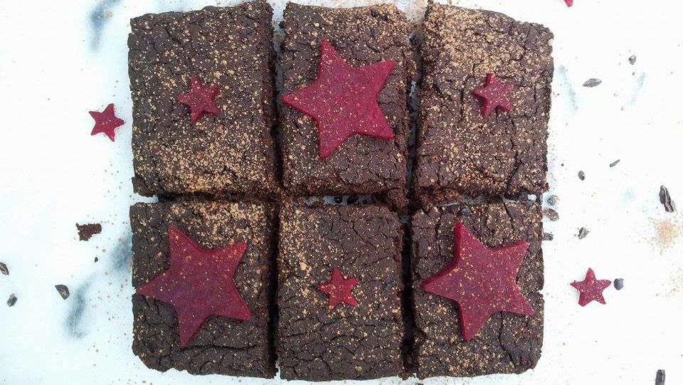 Image of Black Bean and Beetroot Protein Brownies