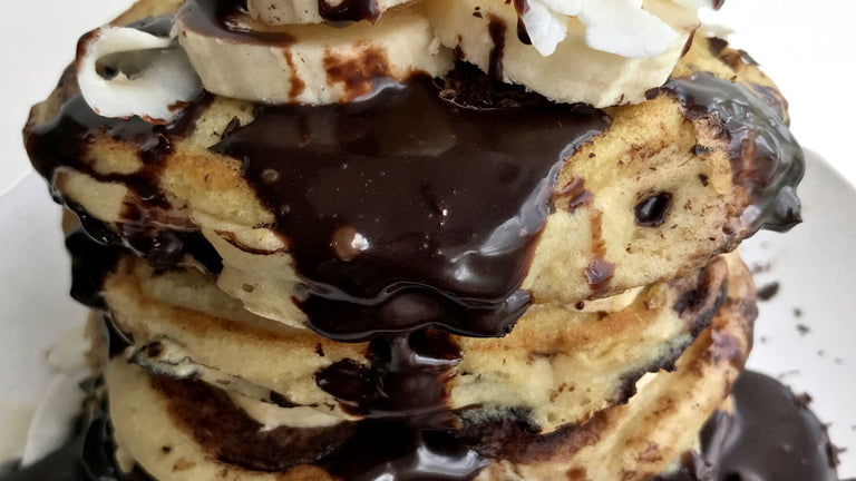 Image of Thick and Fluffy Chocolate Chip Protein Pancakes
