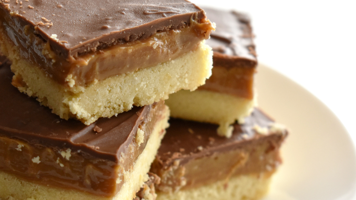 Image of Irresistible Chocolate Caramel Shortbread Bars with Tonomi's Cassava Flour