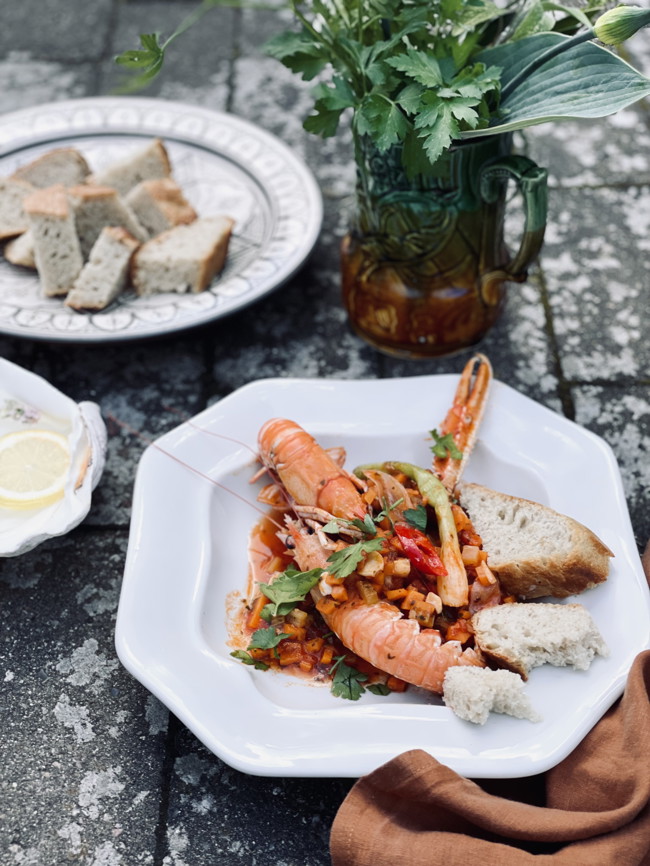 Image of Langoustines in Tomato Sauce