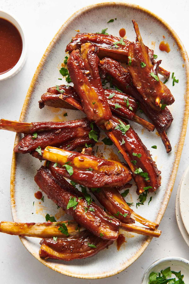 Image of Slow-roasted Sticky Lamb Ribs