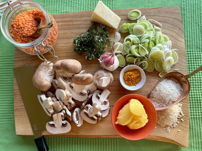 Image of Mushroom & Red Lentil Risotto