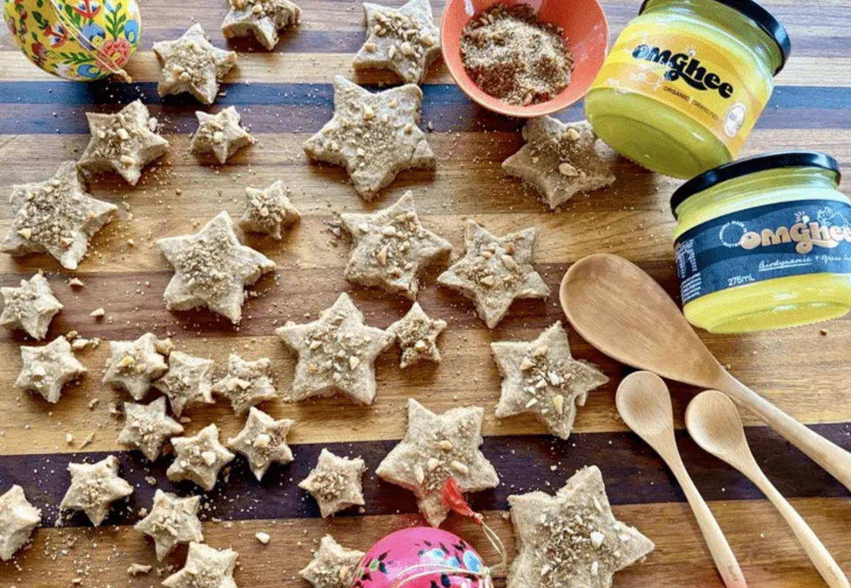 Brown Sugar Macadamia Ghee Shortbreads