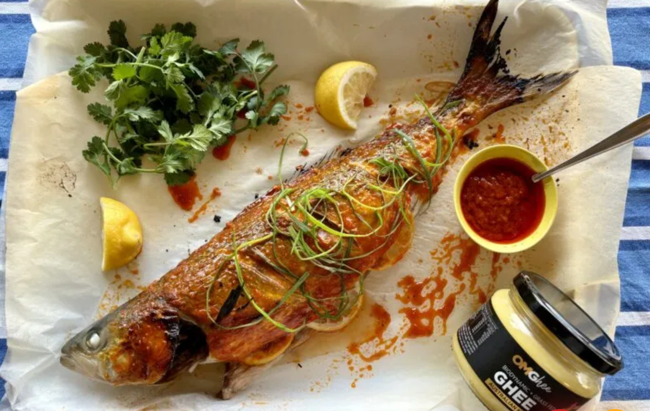 Image of Roast Fish with Spicy Miso Ghee