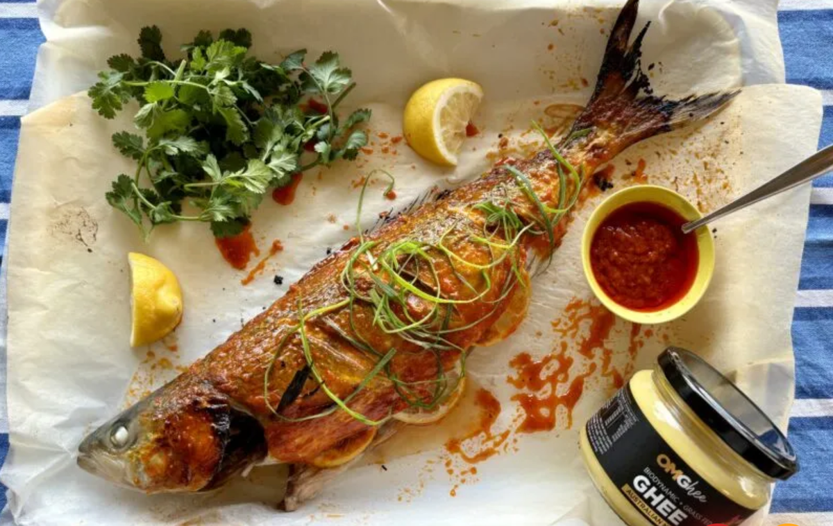 Roast Fish with Spicy Miso Ghee
