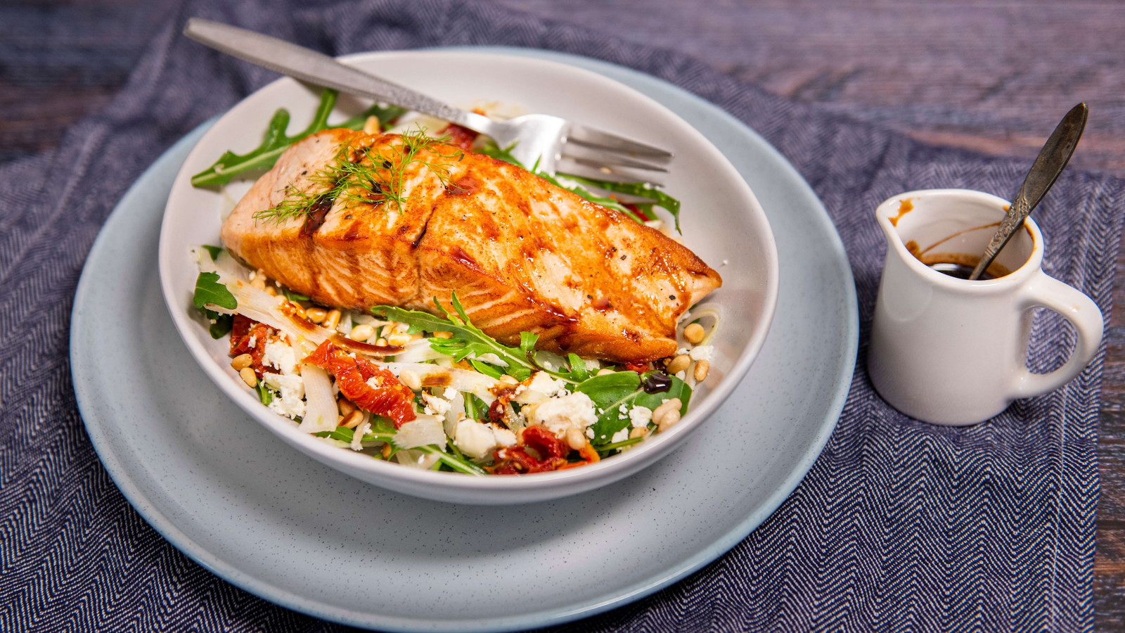 Image of Black Garlic Balsamic Glazed Salmon