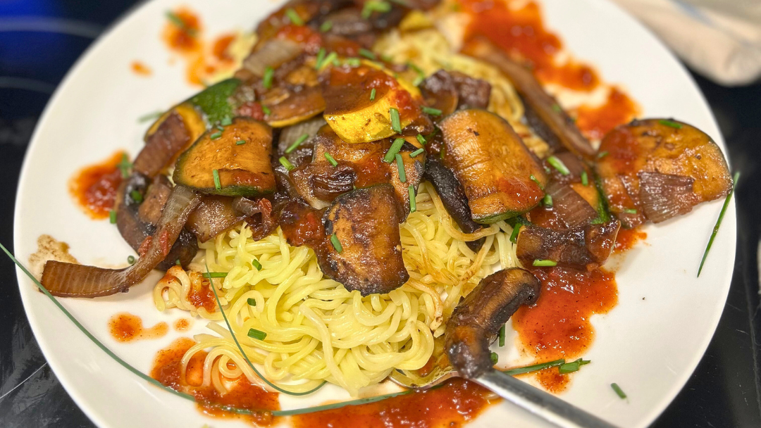 Image of Black Garlic Balsamic Vegetable Sauté