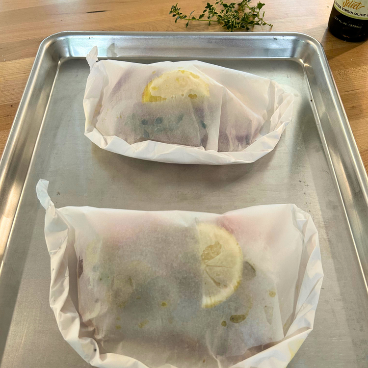 Image of Bake in the oven at 400°F for 15-20 min. Rest for 2 min before opening the bag.